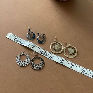 BOGO Circular dangle Earrings (Set of 3)